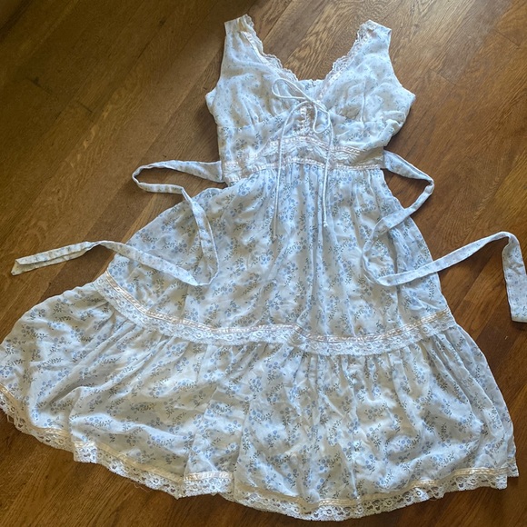 Gunne Sax Dresses & Skirts - Vintage Gunne Sax Floral Cottagecore Prairie Dress Flowy